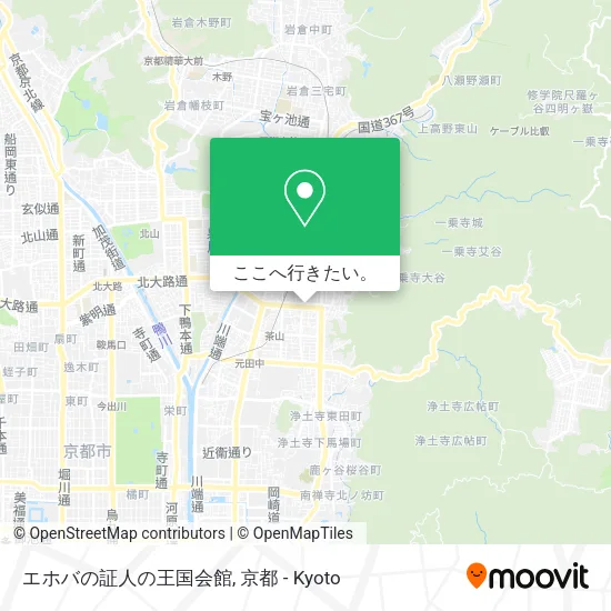 エホバの証人の王国会館地図