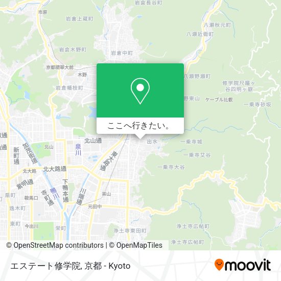 エステート修学院地図