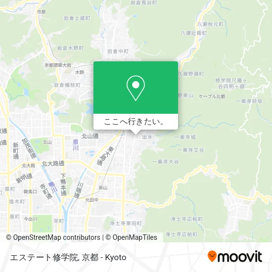 エステート修学院地図