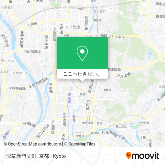深草新門丈町地図
