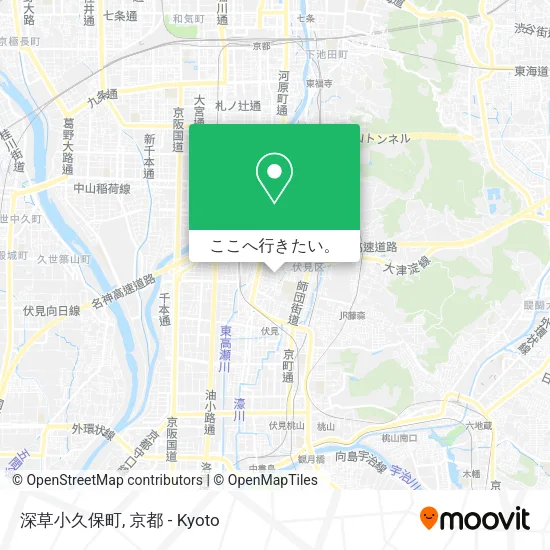 深草小久保町地図