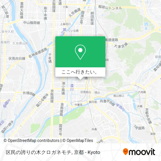 区民の誇りの木クロガネモチ地図