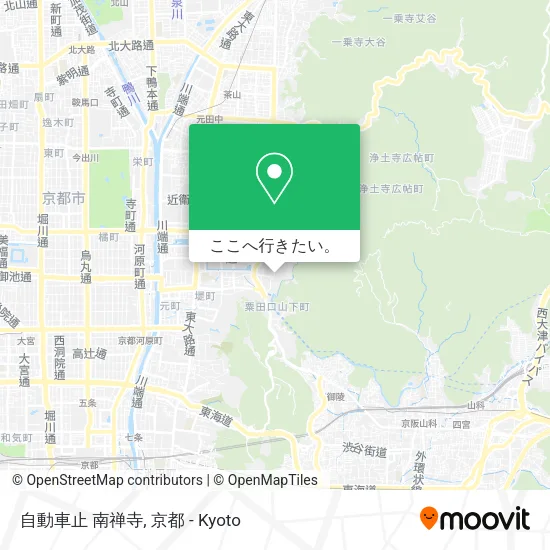 自動車止 南禅寺地図