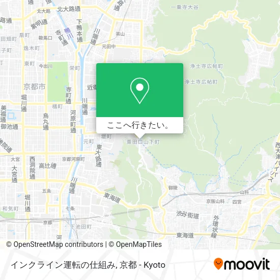 インクライン運転の仕組み地図