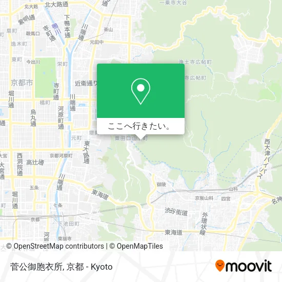 菅公御胞衣所地図