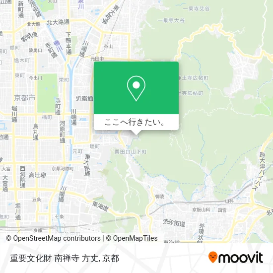 重要文化財 南禅寺 方丈地図