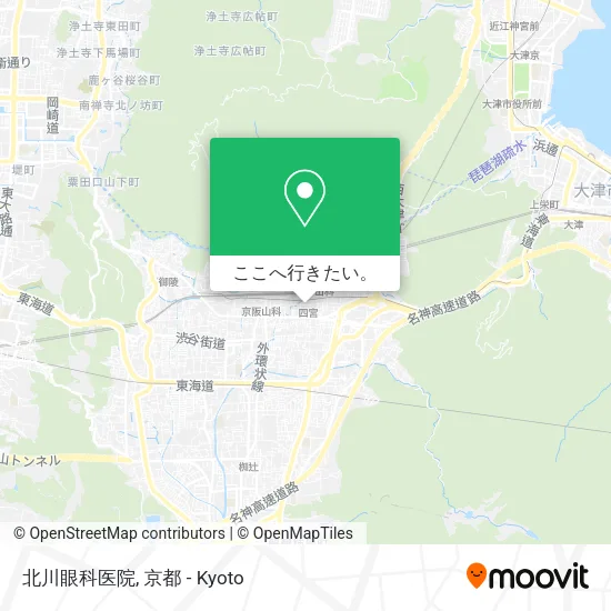 北川眼科医院地図