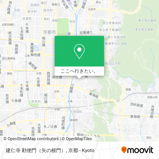 建仁寺 勅使門（矢の根門）地図