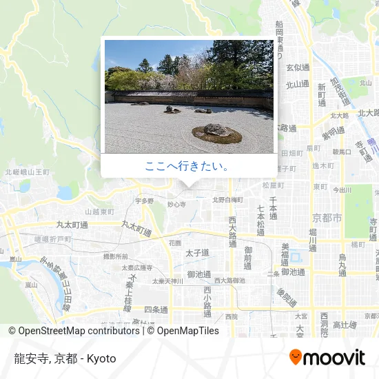 龍安寺地図