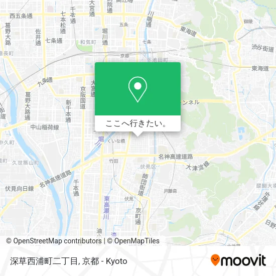 深草西浦町二丁目地図
