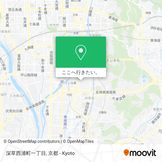 深草西浦町一丁目地図