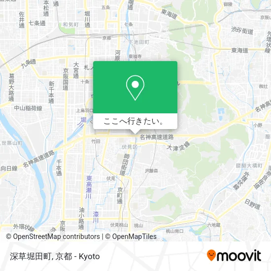 深草堀田町地図