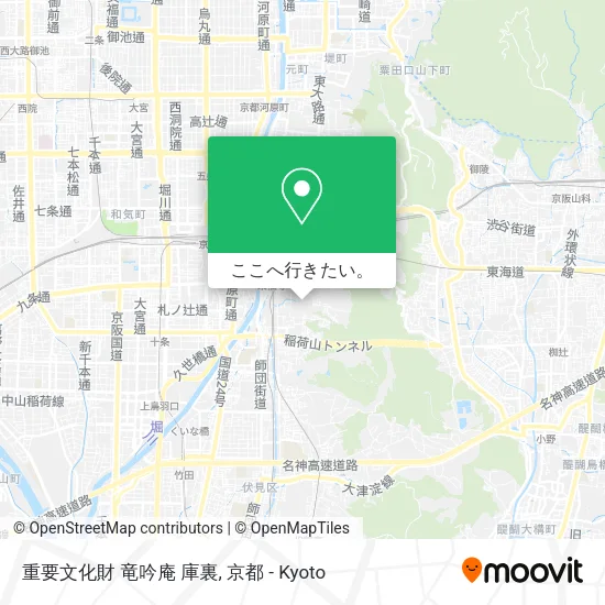 重要文化財 竜吟庵 庫裏地図