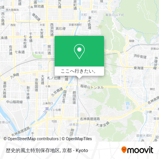 歴史的風土特別保存地区地図