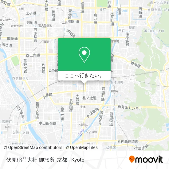 伏見稲荷大社 御旅所地図