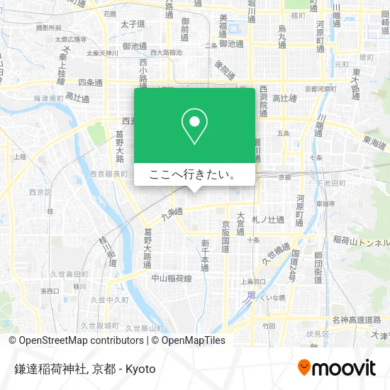 鎌達稲荷神社地図