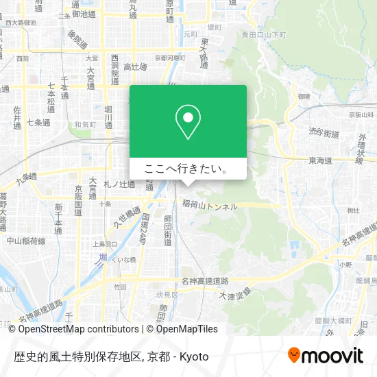 歴史的風土特別保存地区地図