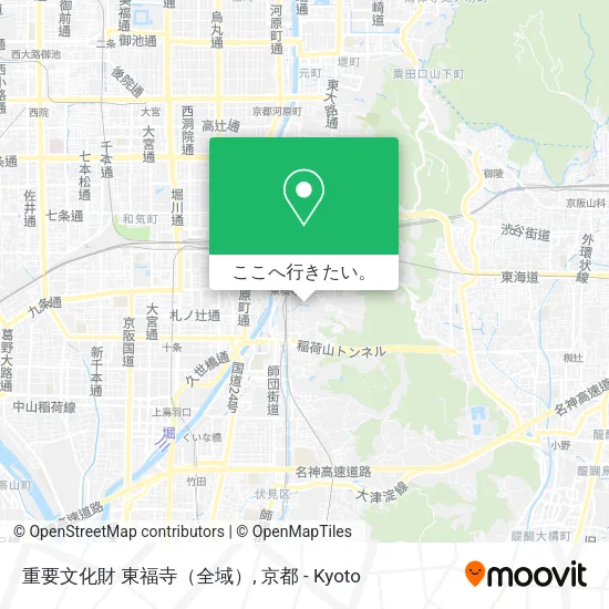 重要文化財 東福寺（全域）地図