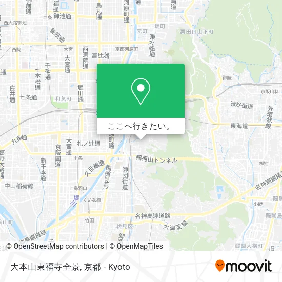大本山東福寺全景地図