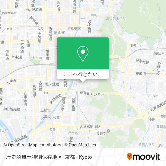 歴史的風土特別保存地区地図