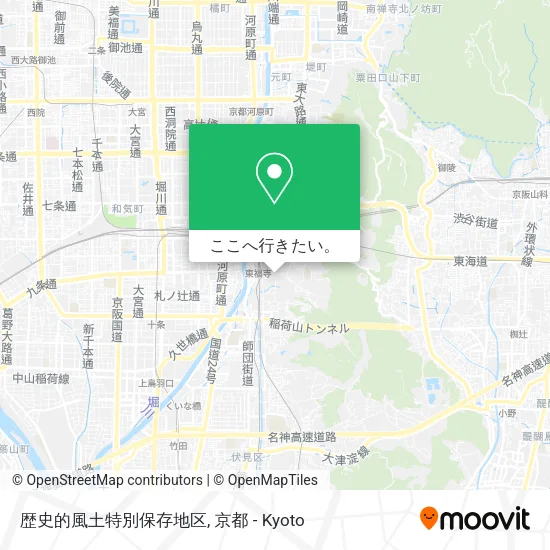 歴史的風土特別保存地区地図