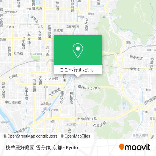 桃華殿好庭園 雪舟作地図