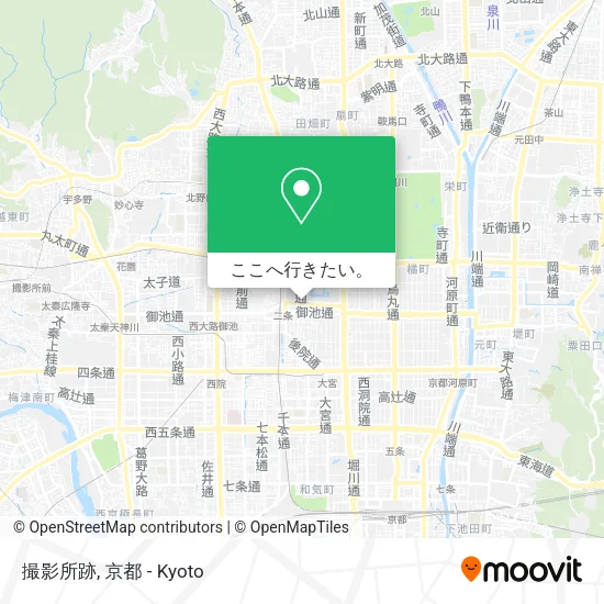 撮影所跡地図