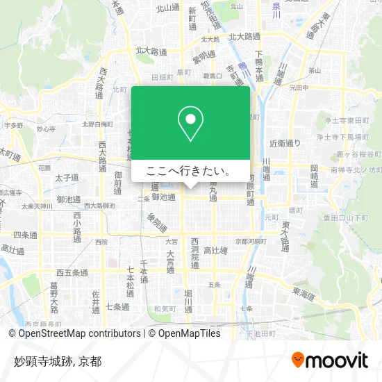 妙顕寺城跡地図