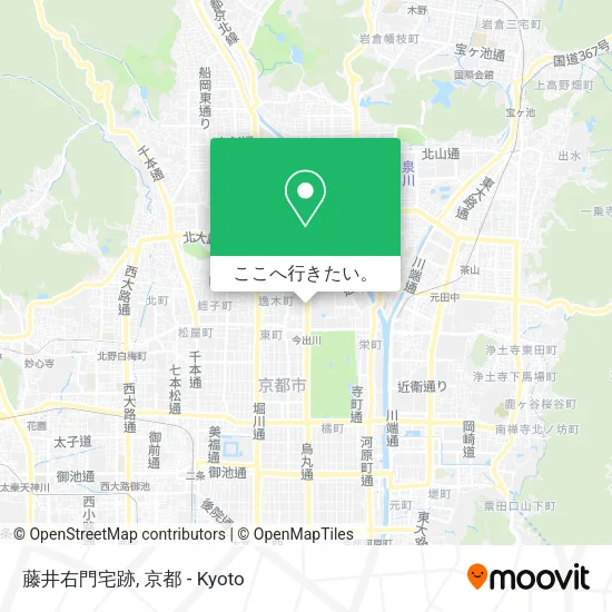 藤井右門宅跡地図