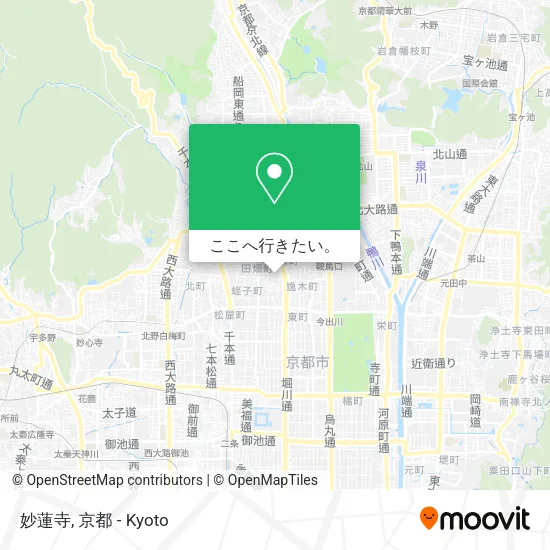 妙蓮寺地図