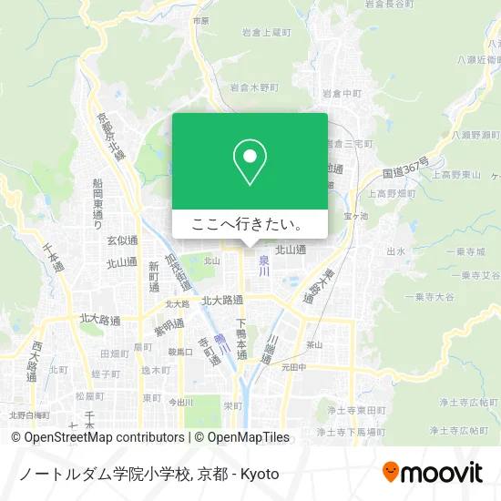 ノートルダム学院小学校地図