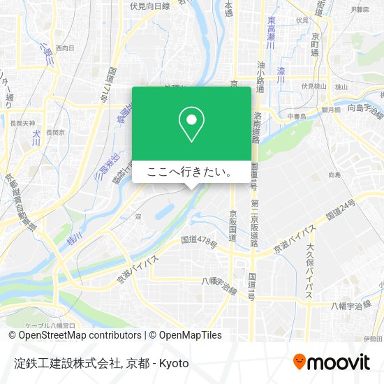 淀鉄工建設株式会社地図