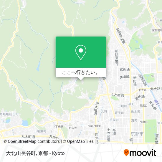 大北山長谷町地図