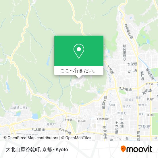 大北山原谷乾町地図