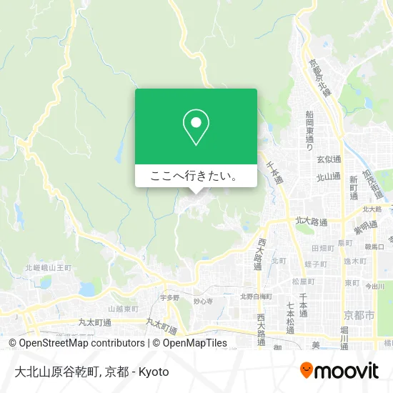 大北山原谷乾町地図