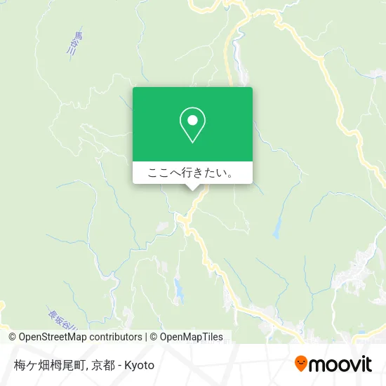 梅ケ畑栂尾町地図