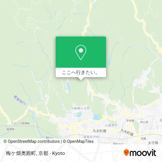 梅ケ畑奥殿町地図