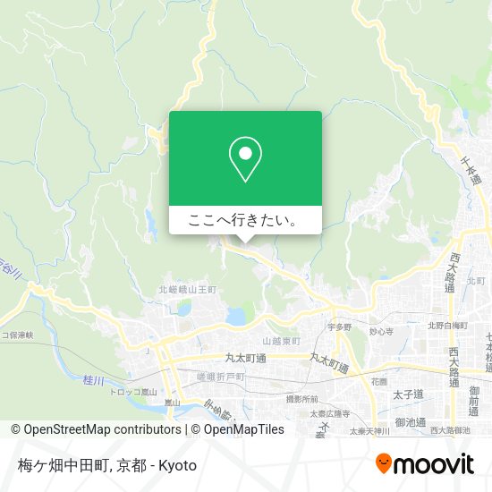 梅ケ畑中田町地図