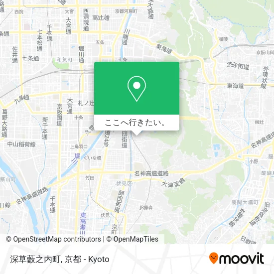 深草藪之内町地図