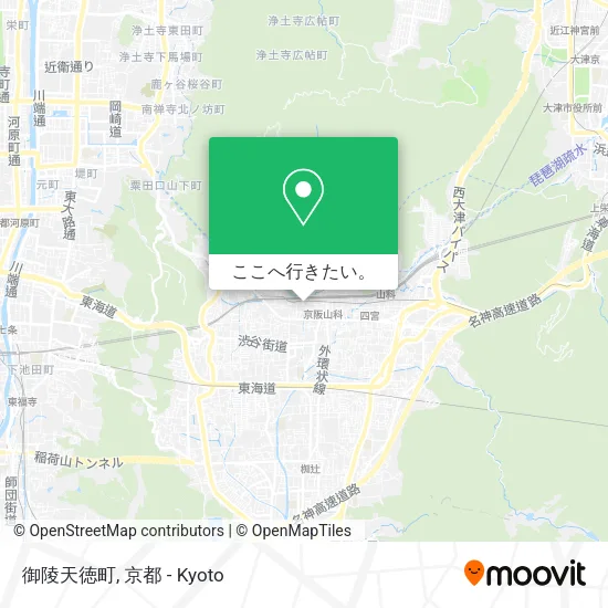 御陵天徳町地図