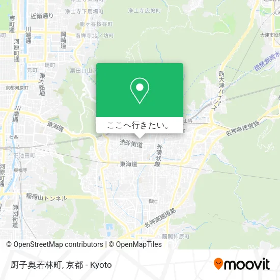 厨子奥若林町地図