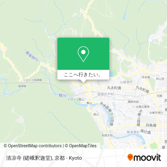 清凉寺 (嵯峨釈迦堂)地図