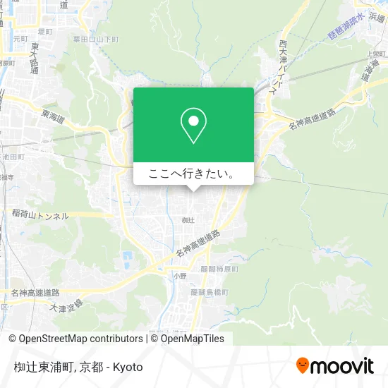 椥辻東浦町地図