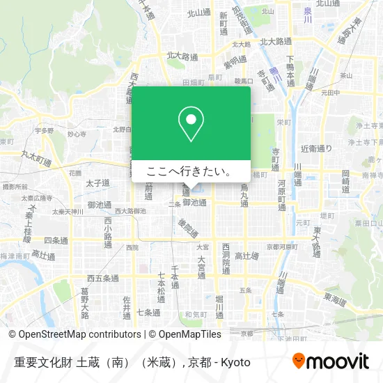 重要文化財 土蔵（南）（米蔵）地図