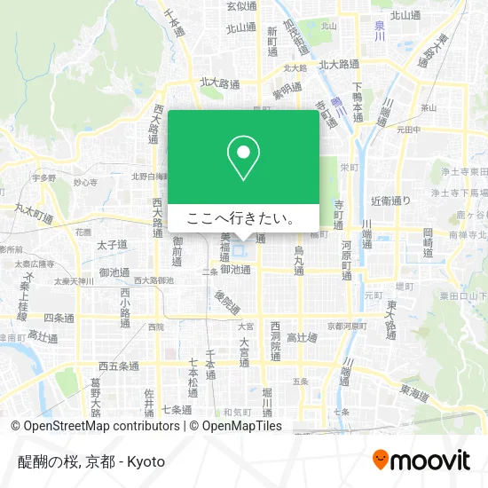 醍醐の桜地図