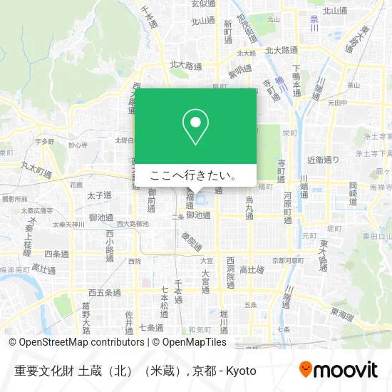 重要文化財 土蔵（北）（米蔵）地図