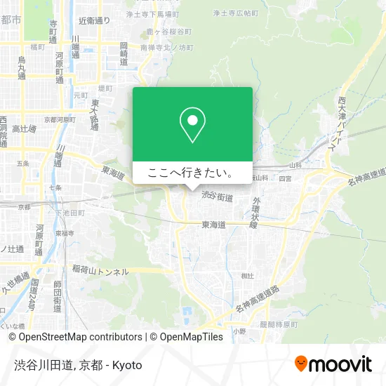渋谷川田道地図