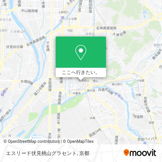 エスリード伏見桃山グラセント地図