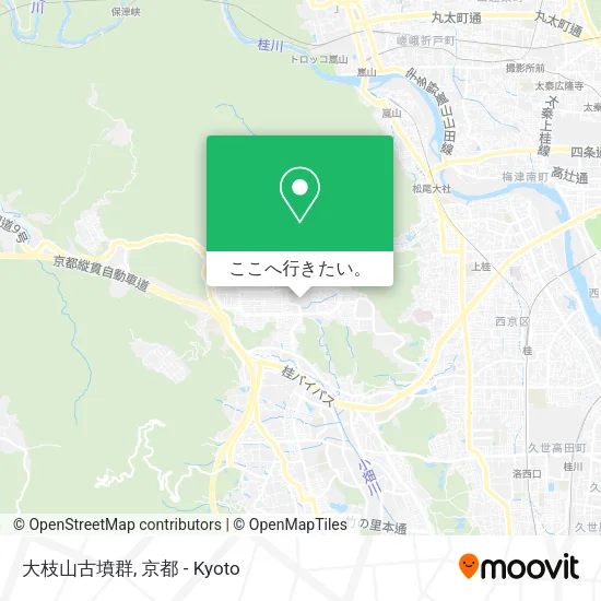 大枝山古墳群地図