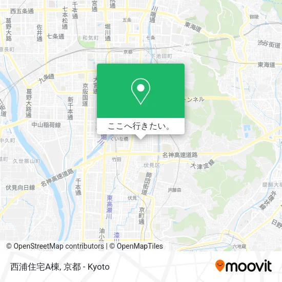 西浦住宅A棟地図